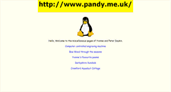 Desktop Screenshot of pandy.me.uk